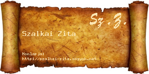 Szalkai Zita névjegykártya